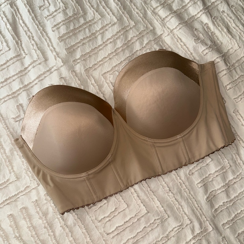 Strapless Smooth Molded Cup Bra with Removable Straps- Nude